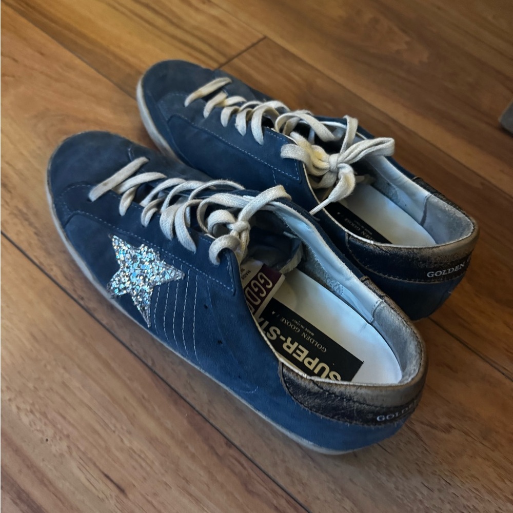 Golden Goose Blue Suede women’s Sneakers